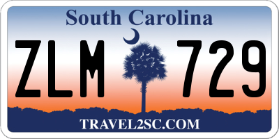 SC license plate ZLM729