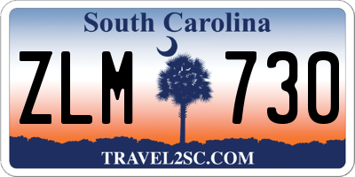 SC license plate ZLM730