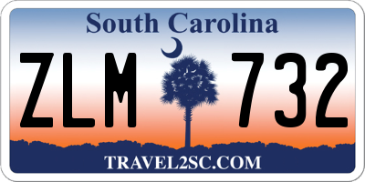 SC license plate ZLM732