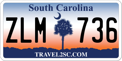 SC license plate ZLM736