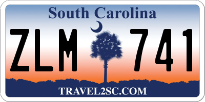 SC license plate ZLM741