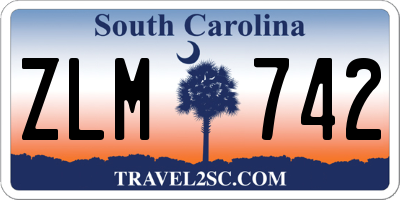 SC license plate ZLM742