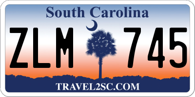 SC license plate ZLM745
