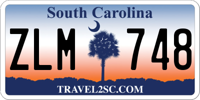 SC license plate ZLM748