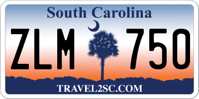 SC license plate ZLM750