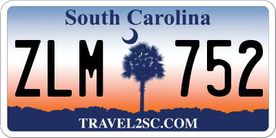 SC license plate ZLM752