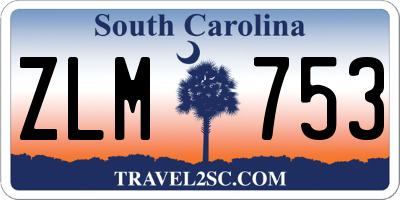 SC license plate ZLM753