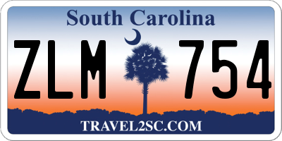 SC license plate ZLM754