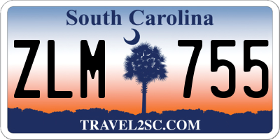 SC license plate ZLM755