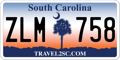 SC license plate ZLM758