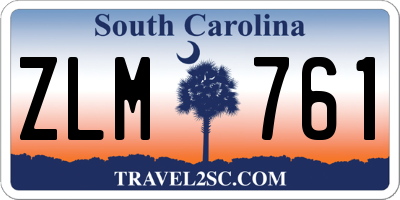 SC license plate ZLM761