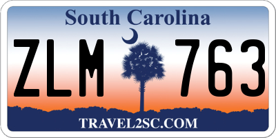 SC license plate ZLM763