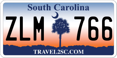 SC license plate ZLM766