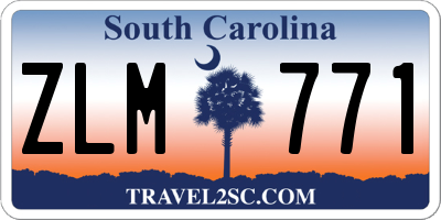 SC license plate ZLM771