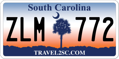 SC license plate ZLM772