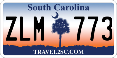 SC license plate ZLM773