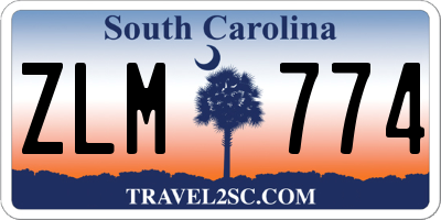SC license plate ZLM774