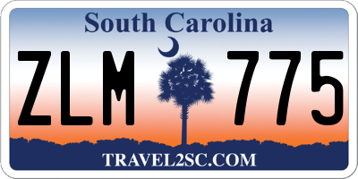 SC license plate ZLM775