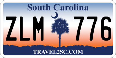 SC license plate ZLM776