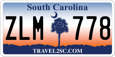 SC license plate ZLM778