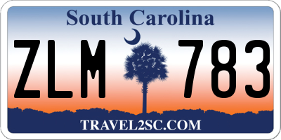 SC license plate ZLM783
