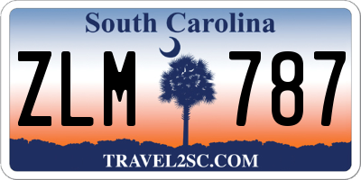 SC license plate ZLM787