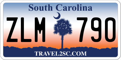 SC license plate ZLM790