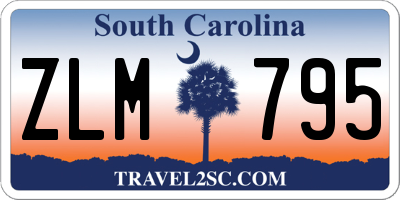 SC license plate ZLM795