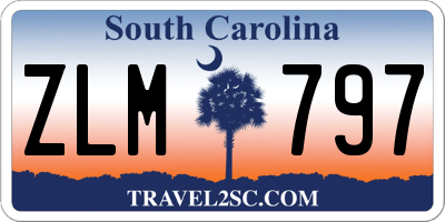 SC license plate ZLM797