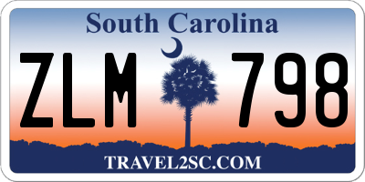 SC license plate ZLM798