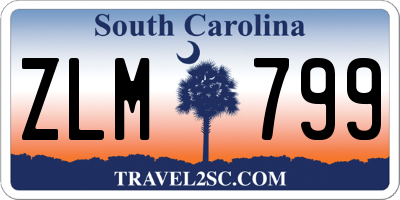 SC license plate ZLM799