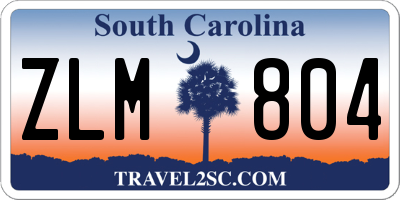 SC license plate ZLM804