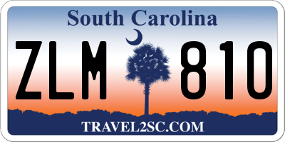 SC license plate ZLM810