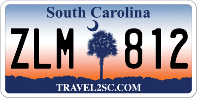 SC license plate ZLM812