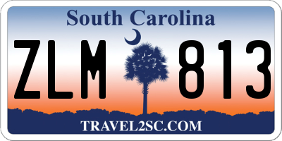 SC license plate ZLM813
