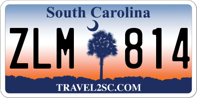SC license plate ZLM814