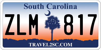 SC license plate ZLM817