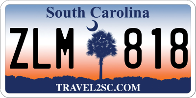 SC license plate ZLM818