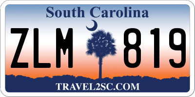 SC license plate ZLM819