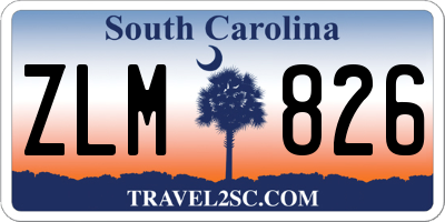 SC license plate ZLM826