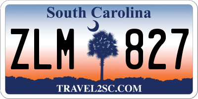 SC license plate ZLM827