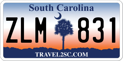 SC license plate ZLM831