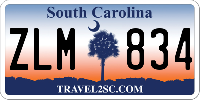 SC license plate ZLM834
