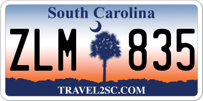 SC license plate ZLM835