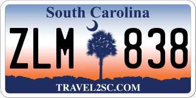 SC license plate ZLM838