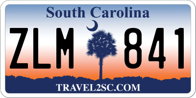 SC license plate ZLM841