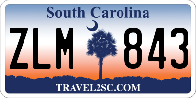 SC license plate ZLM843