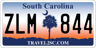 SC license plate ZLM844