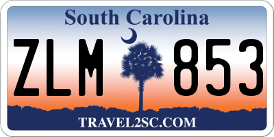 SC license plate ZLM853