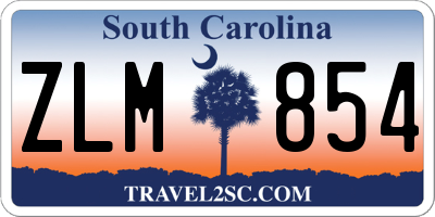 SC license plate ZLM854